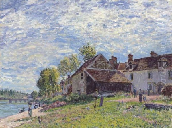 Saint Mammes, Avant L'ete Oil Painting by Alfred Sisley