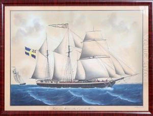 Hebe Fran Uddevalla Oil Painting by Lars Petter Sjostrom