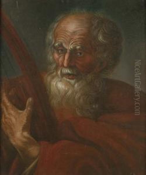 Portrait Of A Gentleman With A Lyre Oil Painting by Russell Skinner