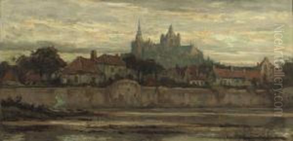 The Sint Jan Cathedral At Sunset, Den Bosch by Frans Slager