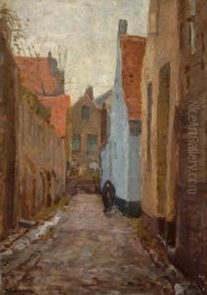 Street In Bruges by Frans Slager