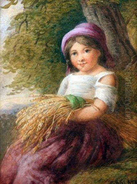 The Young Harvester Oil Painting by Charles Henry Slater