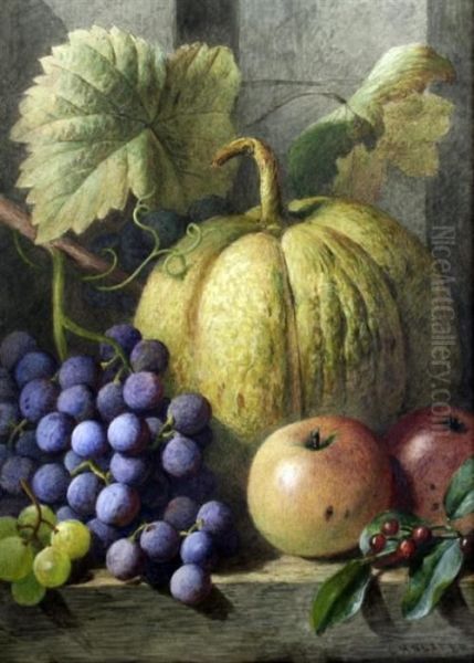 Still Life Of Fruit Oil Painting by Charles Henry Slater