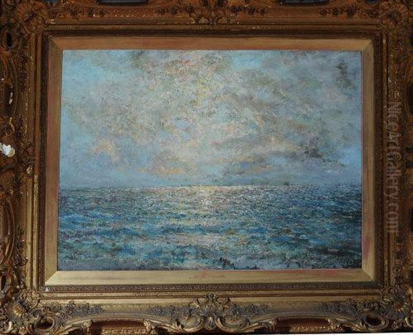 Sunrise Over The North Sea Oil Painting by John Falconar Slater