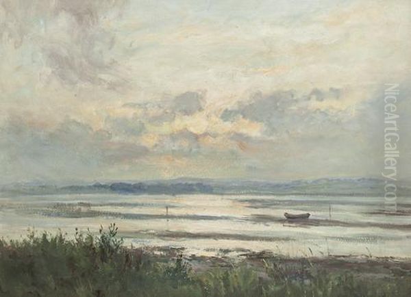 Montrose Basin Oil Painting by John Falconar Slater