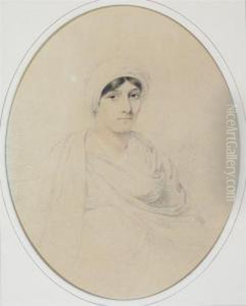 Portrait Of A Lady In A Turban Oil Painting by Joseph, Isaac Wane Slater