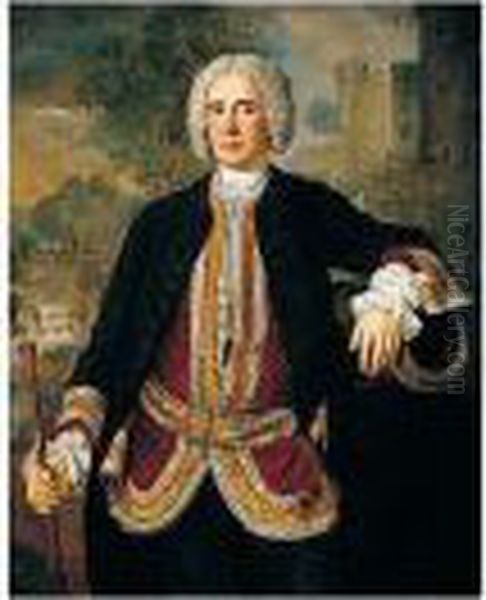 Portrait Of William Fitzmaurice (1694-1747), 2nd Earl And 21st Baron Of Kerry Oil Painting by Stephen Slaughter