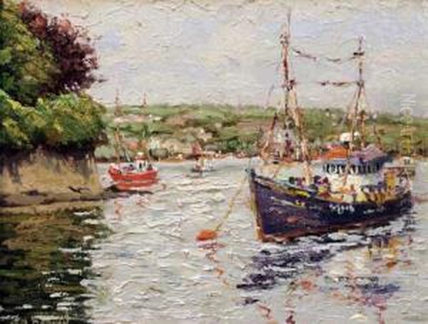 Kinsale Harbour Oil Painting by James Sinton Sleator