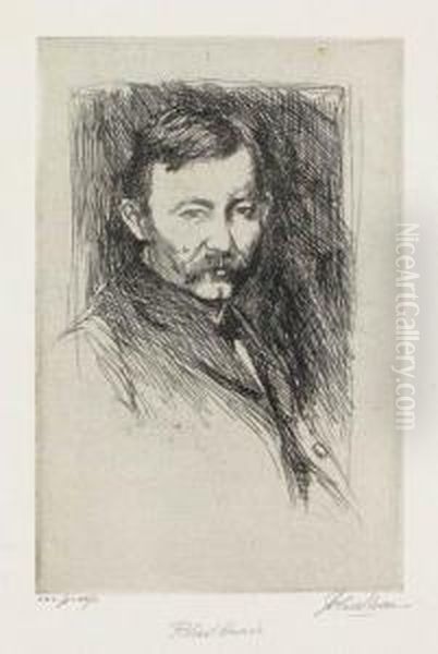 Robert Henri Oil Painting by John French Sloan