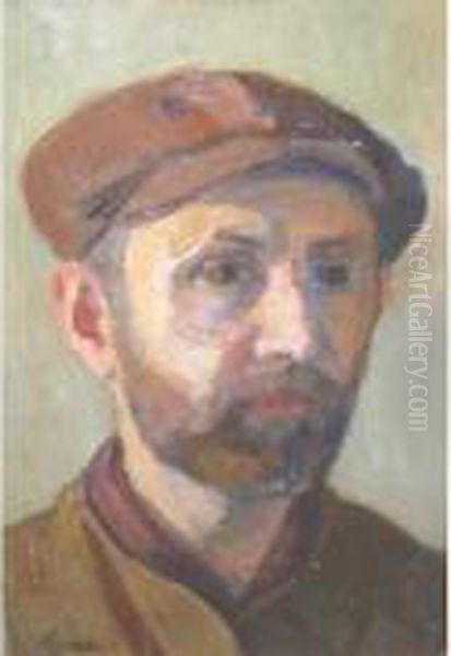 Portrait D'homme Oil Painting by Marcel, Marceli Slodki