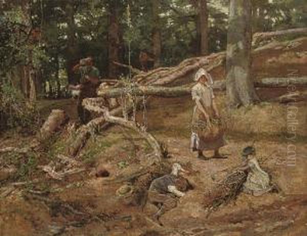 The Woodlands Oil Painting by William Small