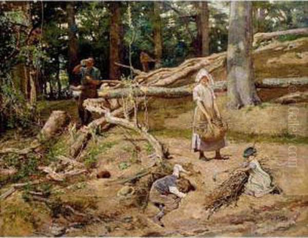 The Woodlands Oil Painting by William Small