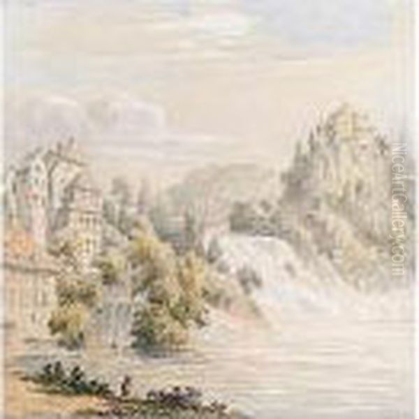 A Group Of Watercolours Taken On The Rhine Oil Painting by William Frome Smallwood