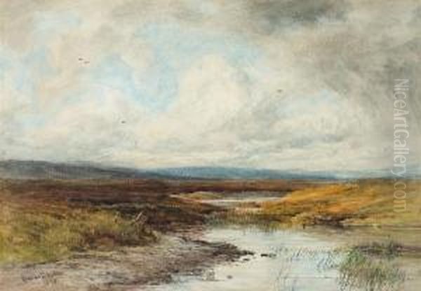 Extensive Moorland Landscape Oil Painting by John Smart