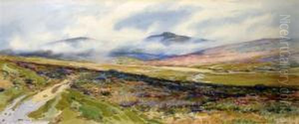 Moorland Path Oil Painting by Robert Borlase Smart