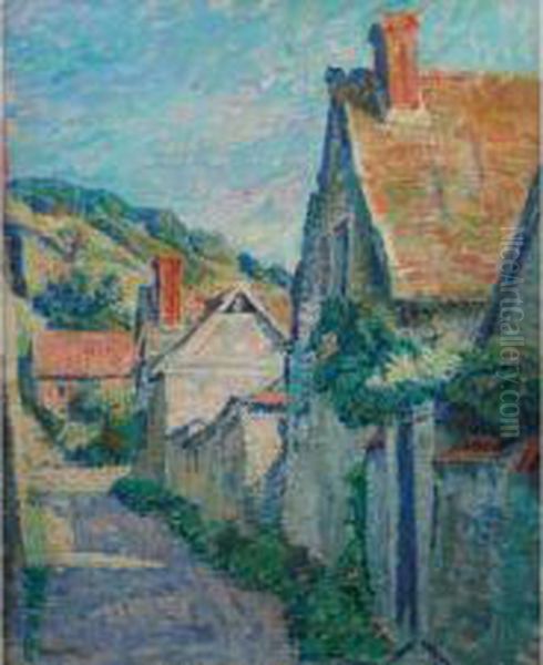 A View Of Giverny Oil Painting by Rowley Smart