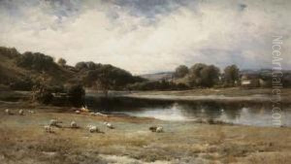 The Pond's Outlet Oil Painting by James David Smillie