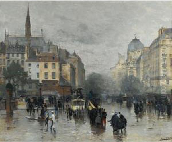 After The Rain Oil Painting by Alfred Smith