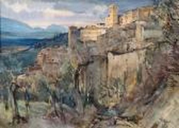 The Church And Convent Of Santa Chiara, Assisi Oil Painting by Arthur Reginald Smith