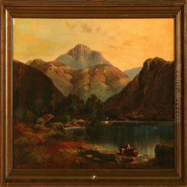 View From Loch Lomond Oil Painting by Bartholomew Smith