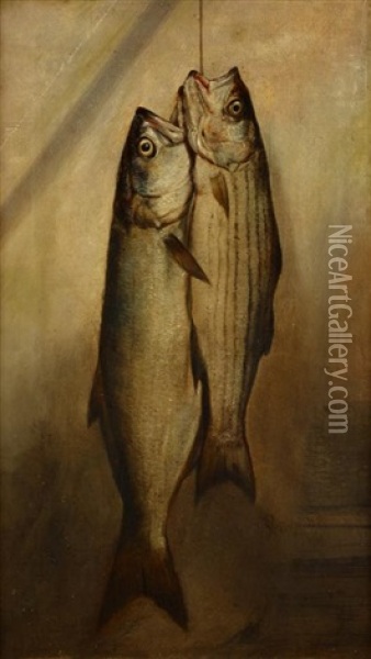 The Day's Catch Oil Painting - James H. Cafferty