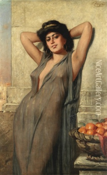 Eastern Beauty Oil Painting - Nathaniel Sichel