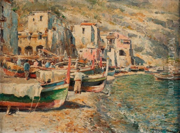 Sorrento Oil Painting - Mikhail Andreevitch Berkos