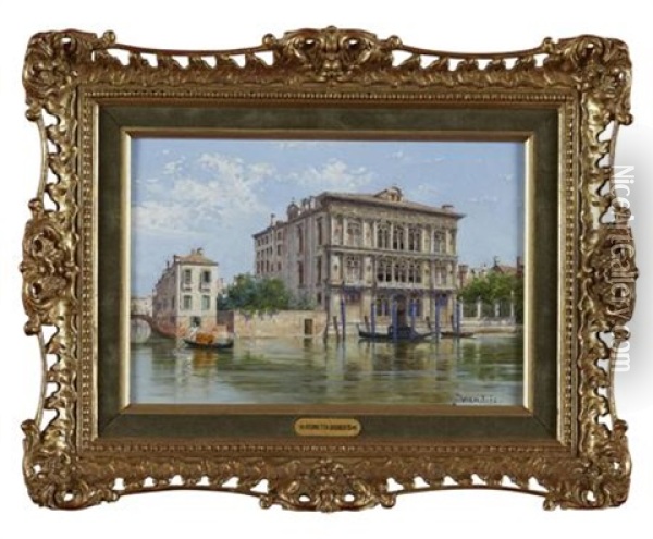 Palazzo Vendramin, Venice Oil Painting - Antonietta Brandeis