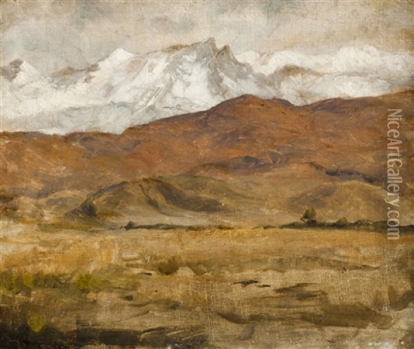 Alpenlandschaft Oil Painting - Julius Eduard Marak