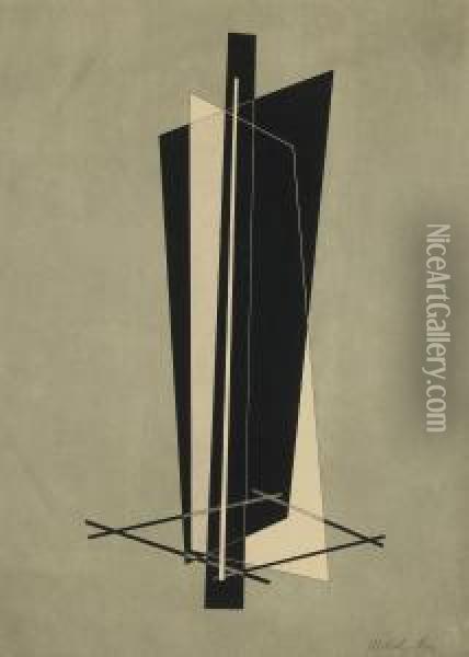 Kestnermappe: Komposition Oil Painting - Laszlo Moholy-Nagy