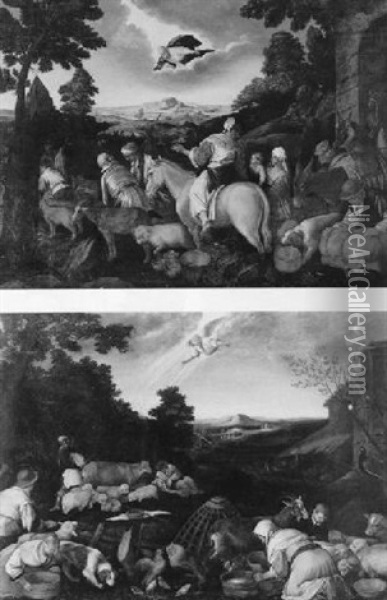 Der Auszug Der Isrealiten Nach Kanaan Oil Painting - Francesco Bassano the Younger