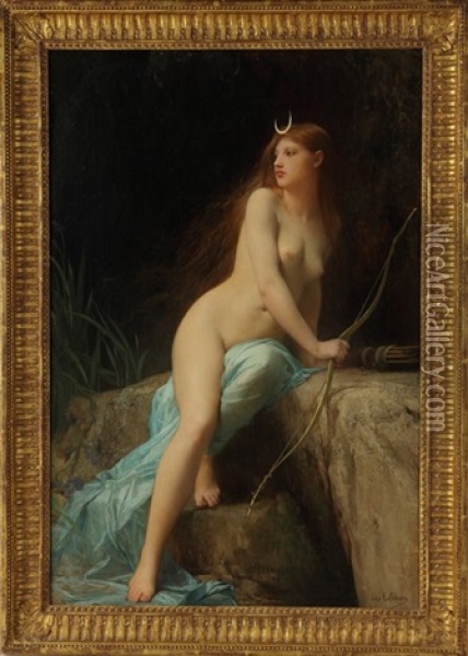 Diana, Chasseresse Oil Painting - Jules Joseph Lefebvre