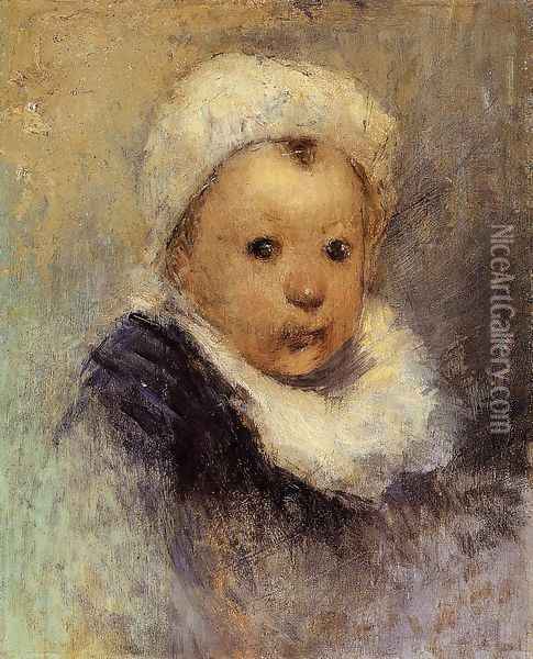 Portrait Of A Child Oil Painting - Paul Gauguin