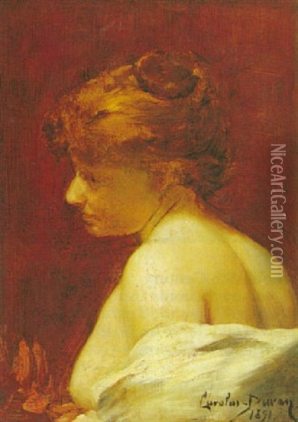 A Portrait Of A Lady Oil Painting -  Carolus-Duran