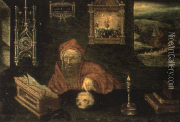 Saint Jerome Oil Painting - Quentin Massys the Elder