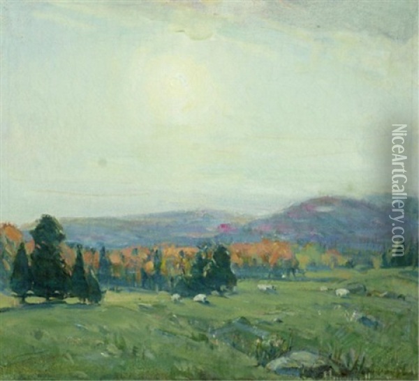 Crimson Hills, Gatineau Oil Painting - Peleg Franklin Brownell