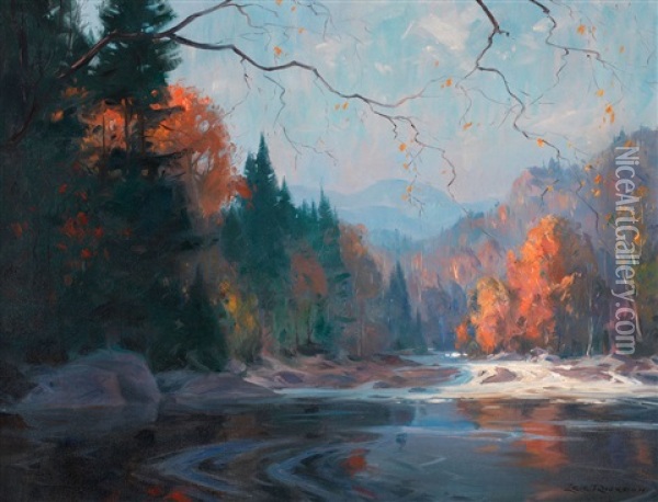 Fall Landscape Oil Painting - Eric Riordon