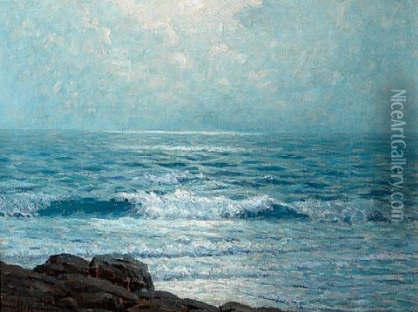 Morning On The Pacific Oil Painting - Granville S. Redmond