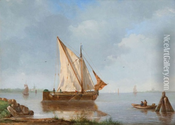 Marine Oil Painting - Cornelis Steffelaar