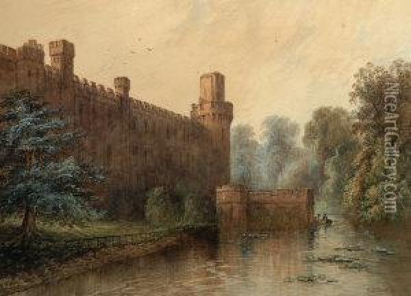 Durham Castle Oil Painting - Edwin St John