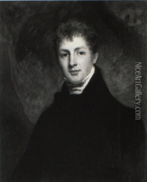 Portrait Of A Gentleman (hon. James Dillon?) Oil Painting - Sir John Hoppner