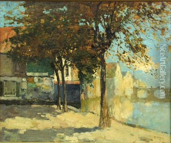 Coin Du Village Oil Painting - Armand Adrien Marie Apol