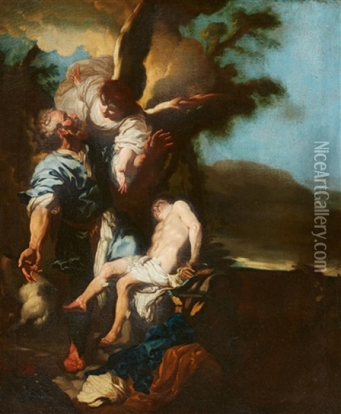 The Sacrifice Of Abraham Oil Painting - Johann Liss