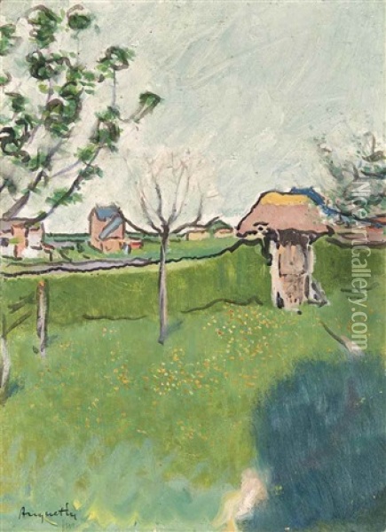 Jardin Dans Les Environs De Gisors Oil Painting - Louis Anquetin
