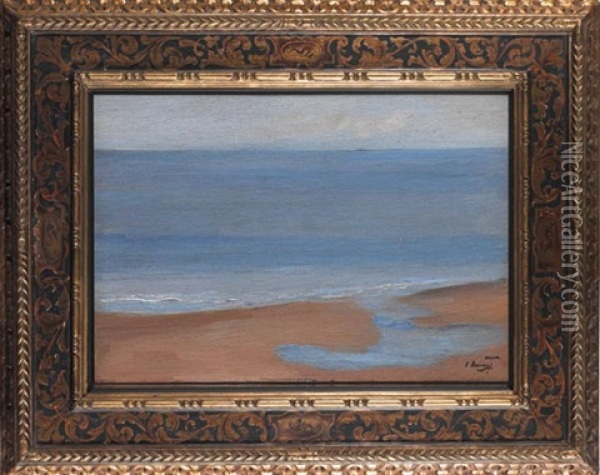 Dawn, Where The Jews River Joins The Sea Oil Painting - John Lavery