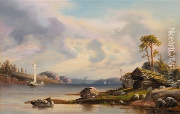 From The Archipelago Oil Painting - Johan Knutson