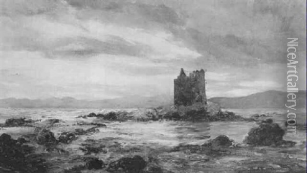 Stalker Castle, Appin Oil Painting - Archibald Kay