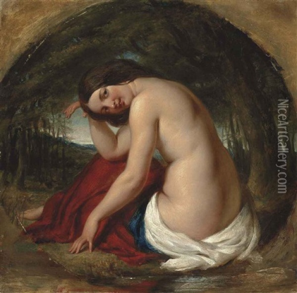 The Bather Oil Painting - William Edward Frost