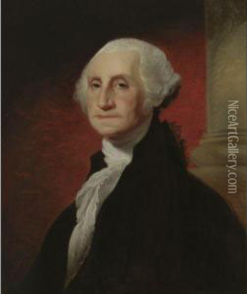 George Washington Oil Painting - Gilbert Stuart