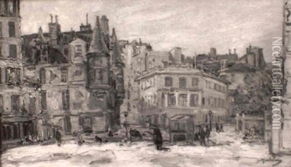 Hotel De Sens A Paris Oil Painting - Gustave Madelain